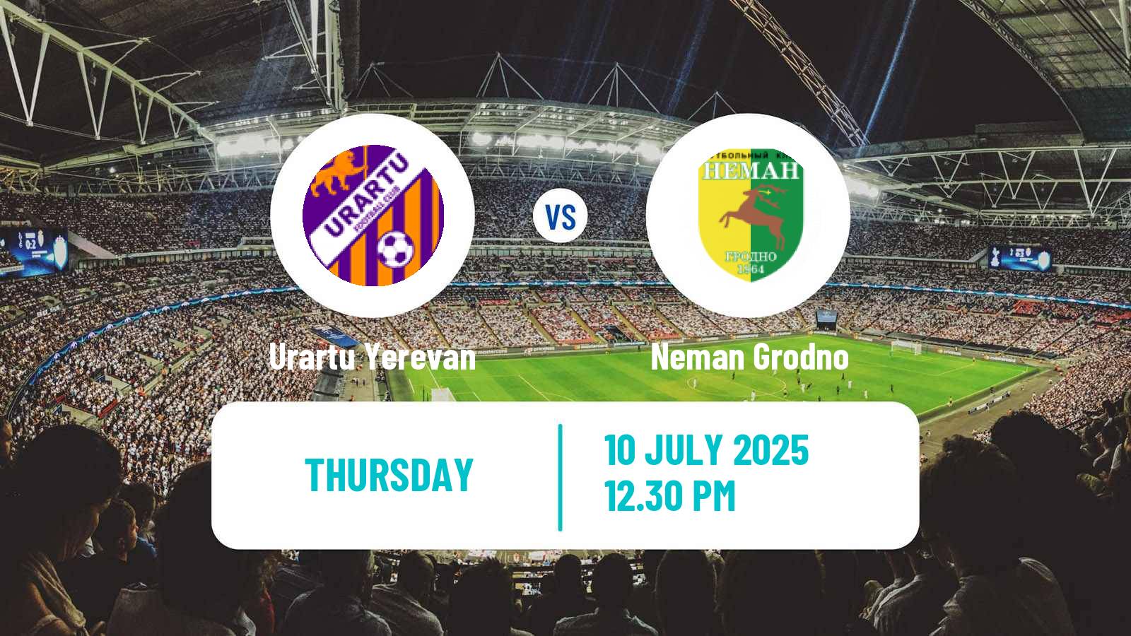 Soccer UEFA Europa Conference League Urartu Yerevan - Neman Grodno