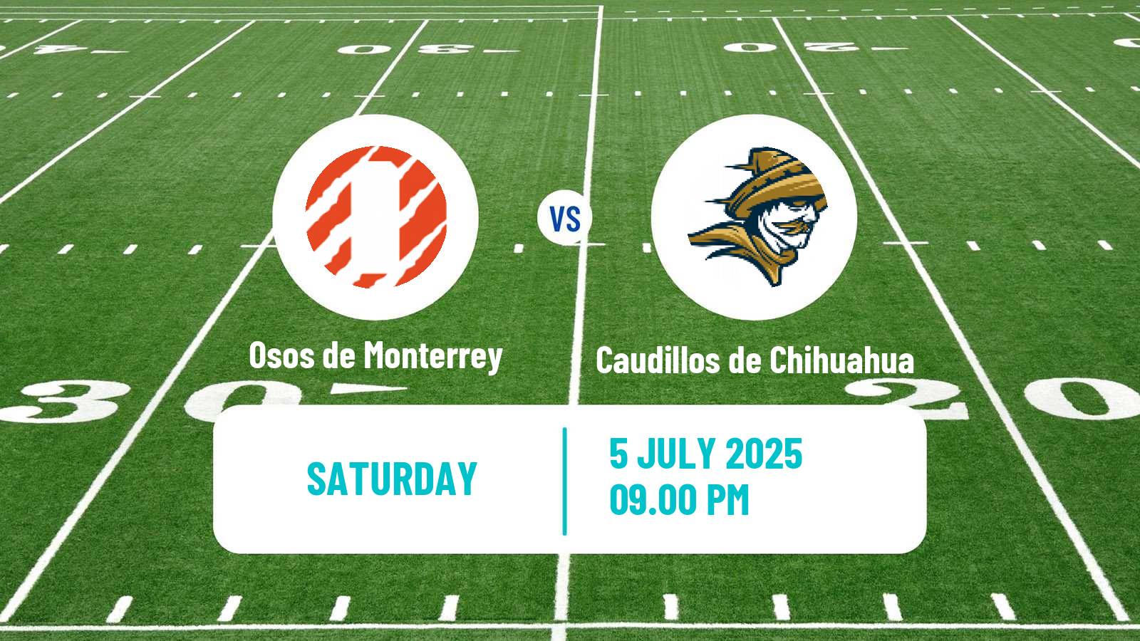 American football Mexican LFA Osos de Monterrey - Caudillos de Chihuahua