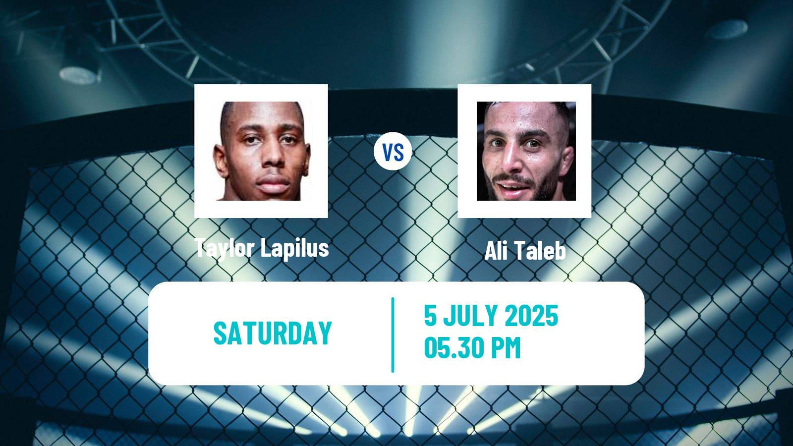 MMA Bantamweight Pfl Europe Men Taylor Lapilus - Ali Taleb
