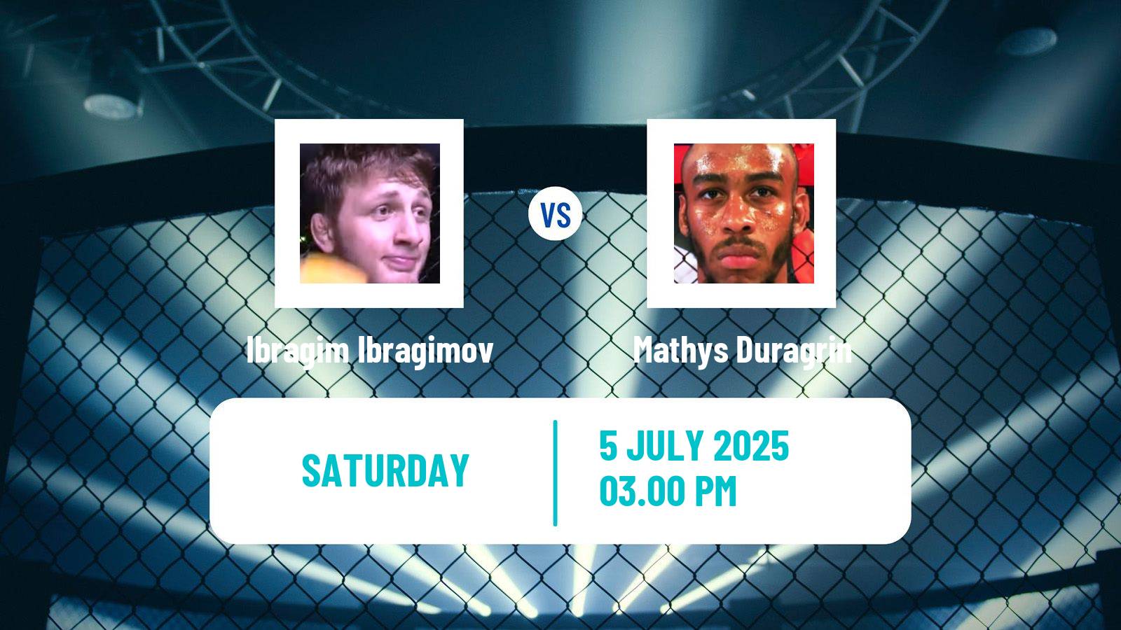 MMA Featherweight Pfl Europe Men Ibragim Ibragimov - Mathys Duragrin