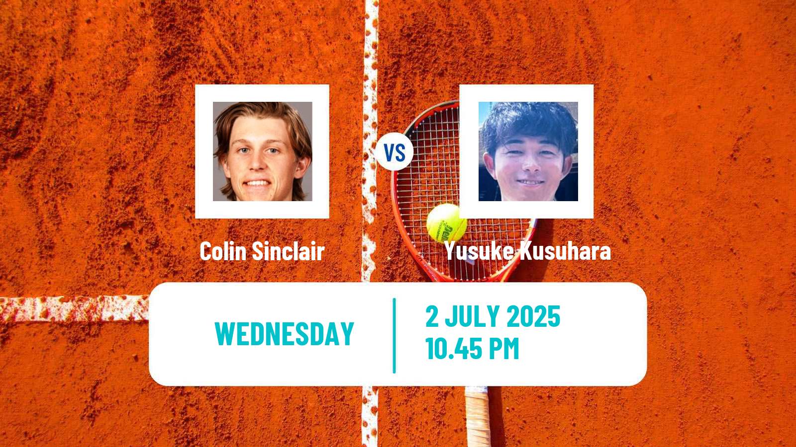 Tennis ITF M15 Tokyo Men Colin Sinclair - Yusuke Kusuhara
