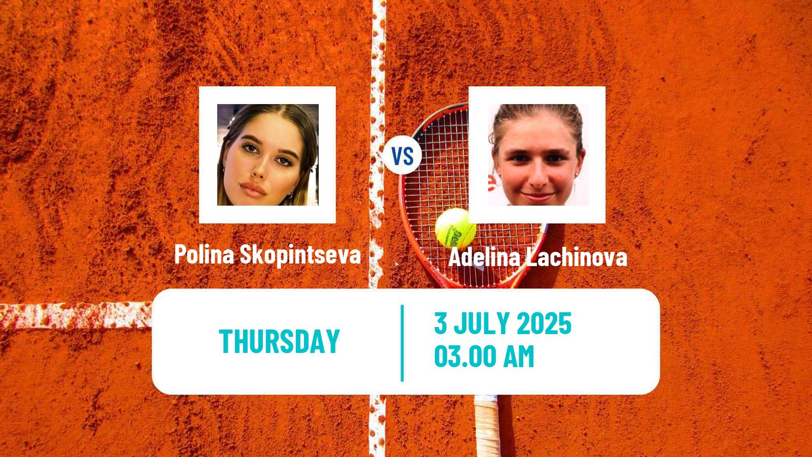 Tennis ITF W15 Kayseri 6 Women Polina Skopintseva - Adelina Lachinova