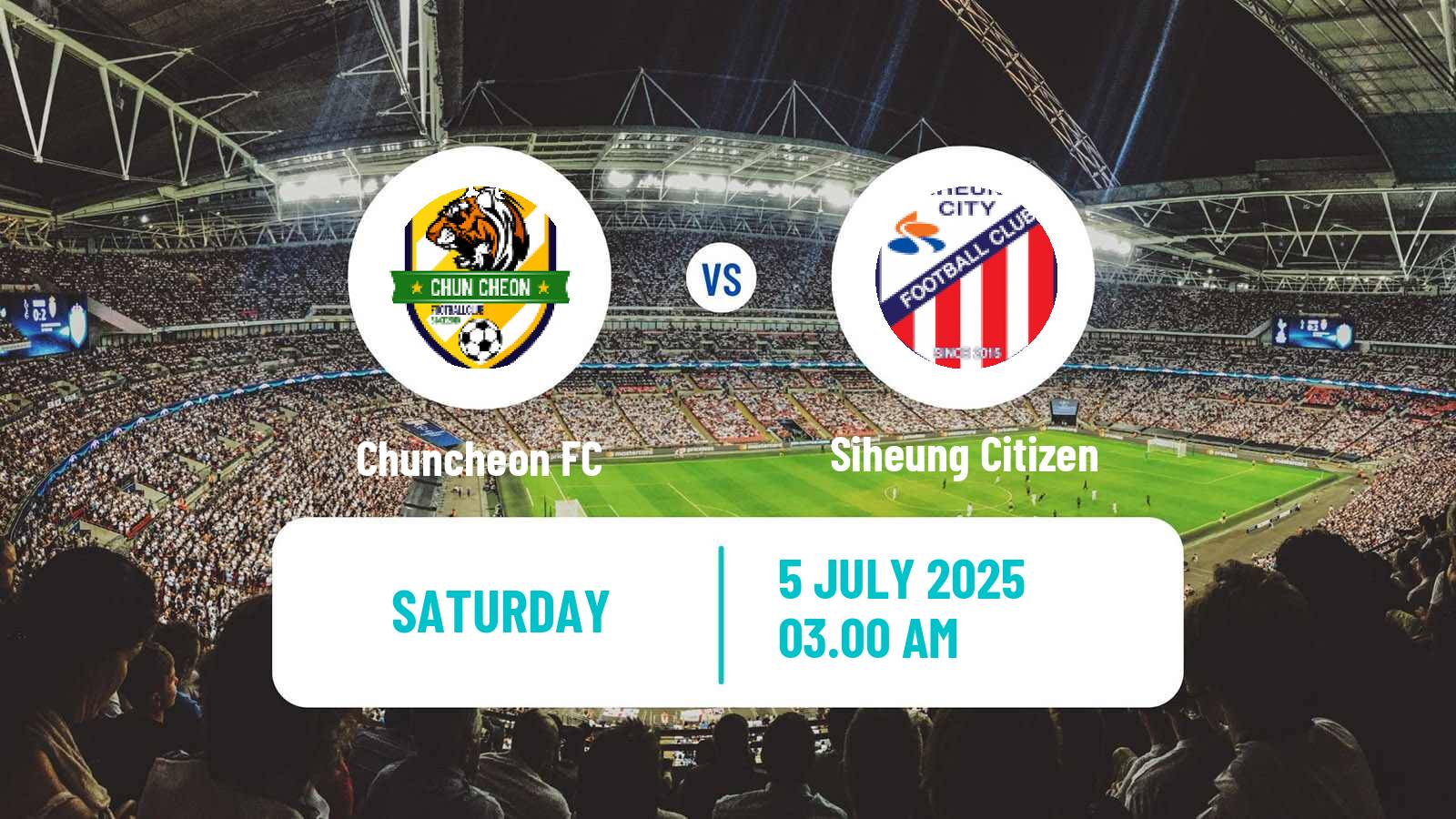 Soccer South Korean K3 League Chuncheon - Siheung Citizen