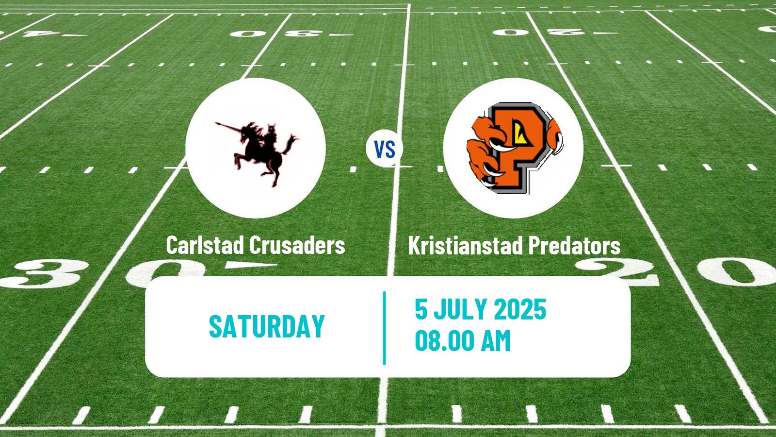 American football Swedish Superserien American Football Carlstad Crusaders - Kristianstad Predators