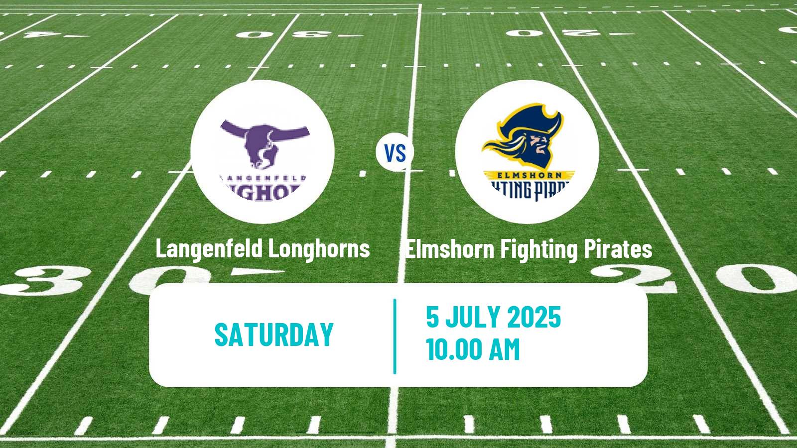 American football German GFL 2 Langenfeld Longhorns - Elmshorn Fighting Pirates