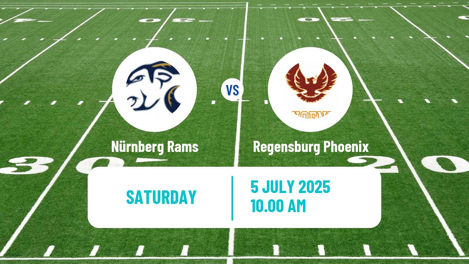 American football German GFL 2 Nürnberg Rams - Regensburg Phoenix