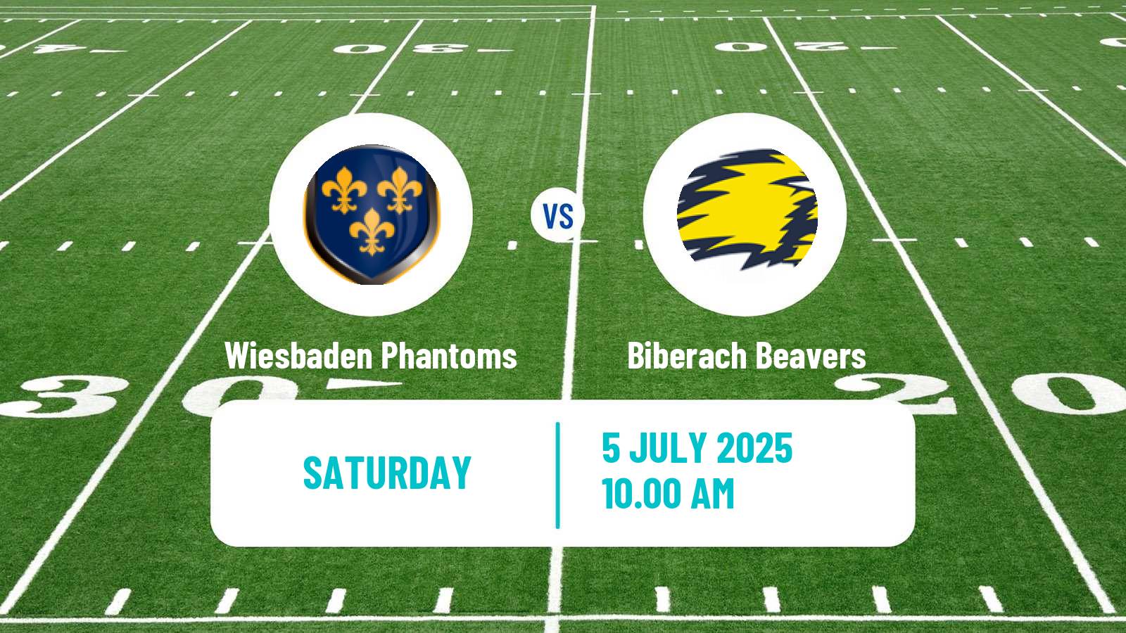 American football German GFL 2 Wiesbaden Phantoms - Biberach Beavers