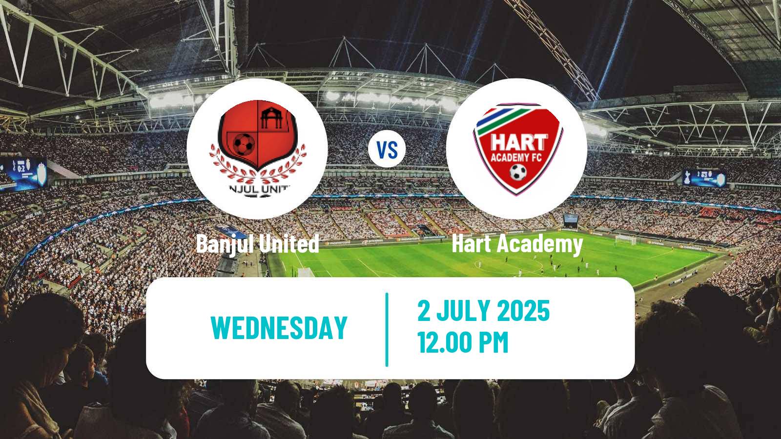 Soccer Gambian GFA League Banjul United - Hart Academy