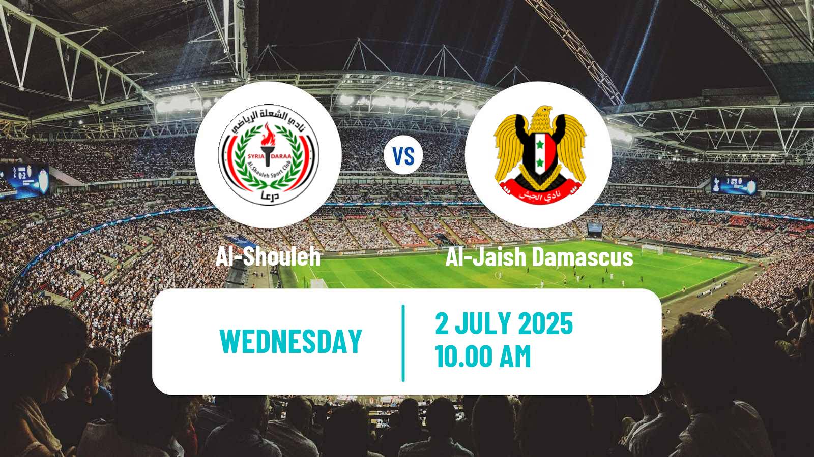 Soccer Syrian Premier League Al-Shouleh - Al-Jaish Damascus