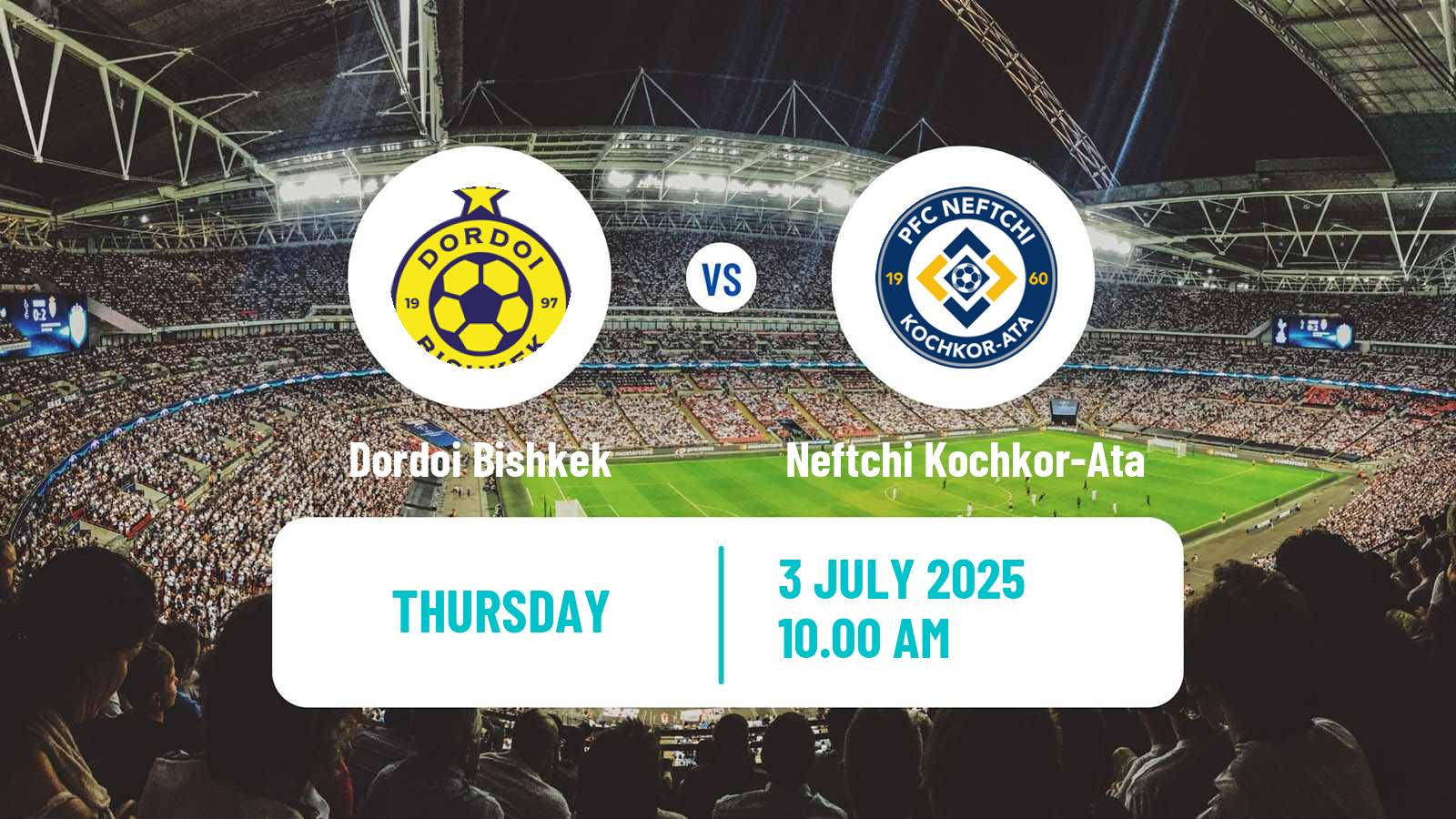 Soccer Kyrgyzstan Premier Liga Dordoi Bishkek - Neftchi Kochkor-Ata