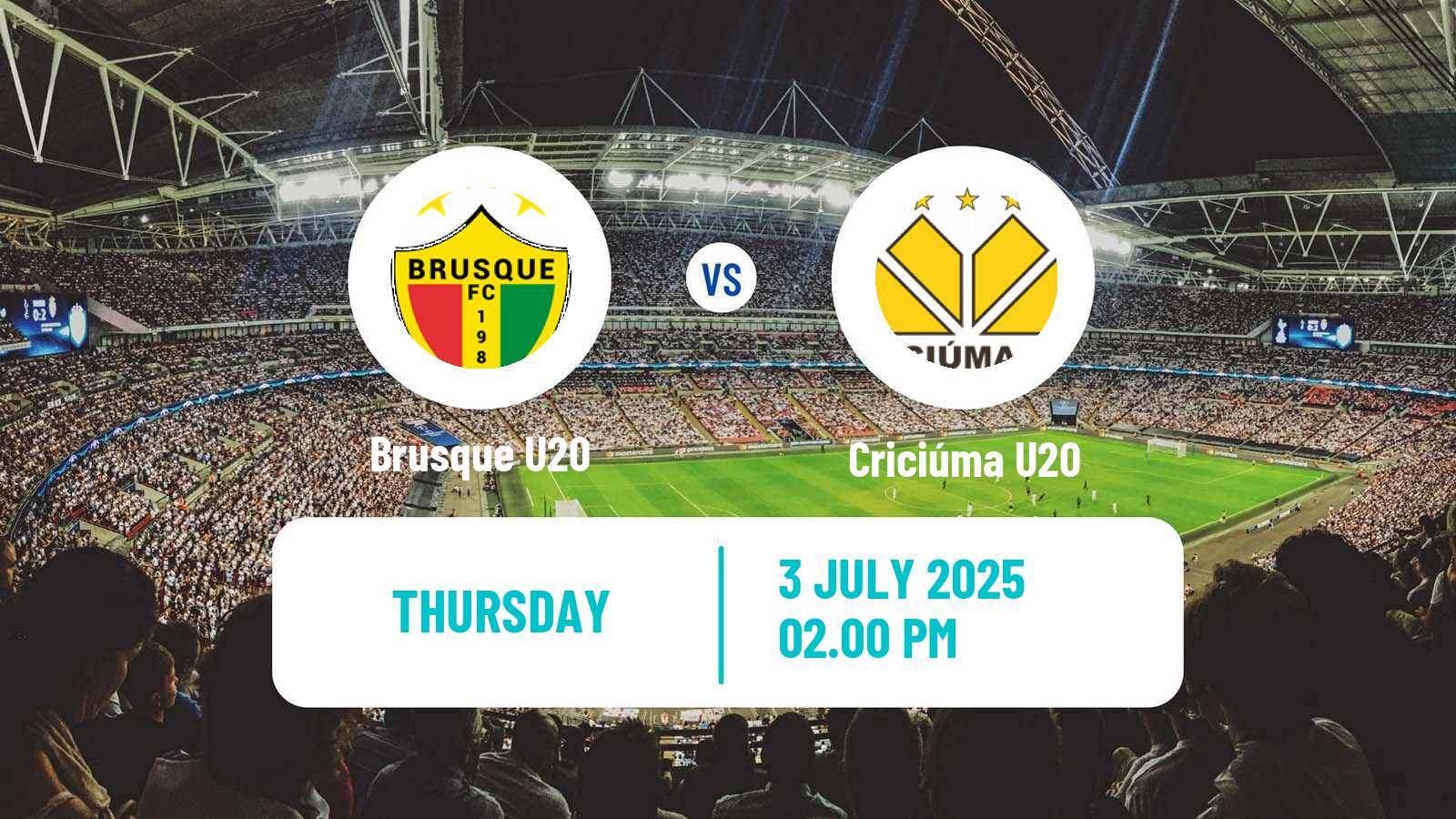 Football Brazilian Catarinense U20 Brusque U20 - Criciúma U20