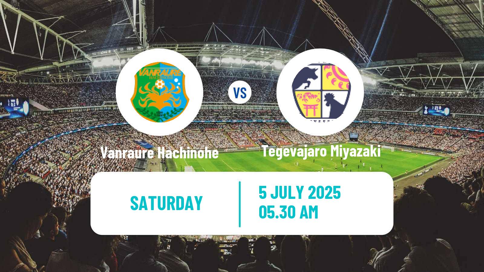 Soccer Japan J3 League Vanraure Hachinohe - Tegevajaro Miyazaki
