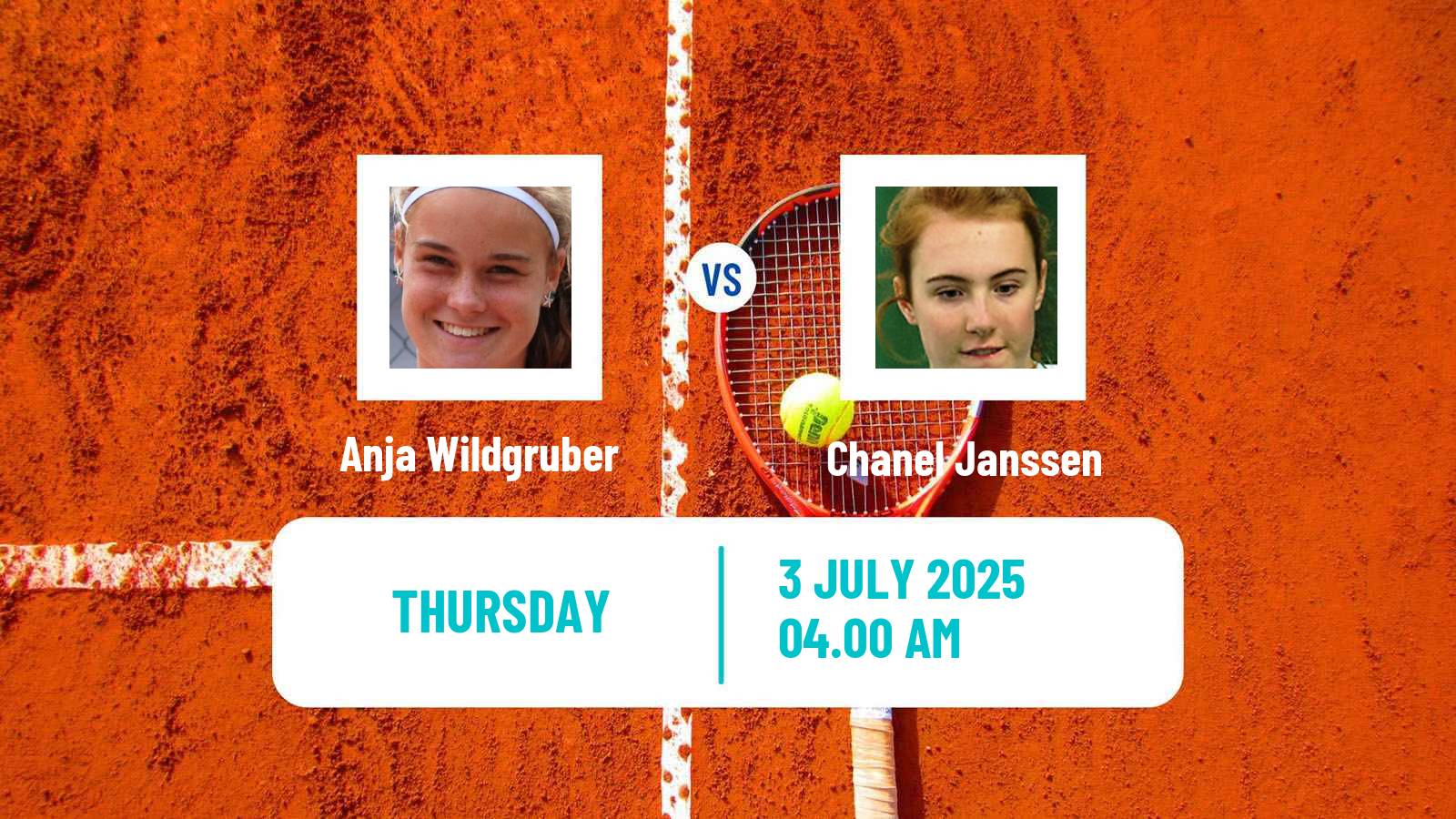 Tennis ITF W15 Monastir 26 Women Anja Wildgruber - Chanel Janssen