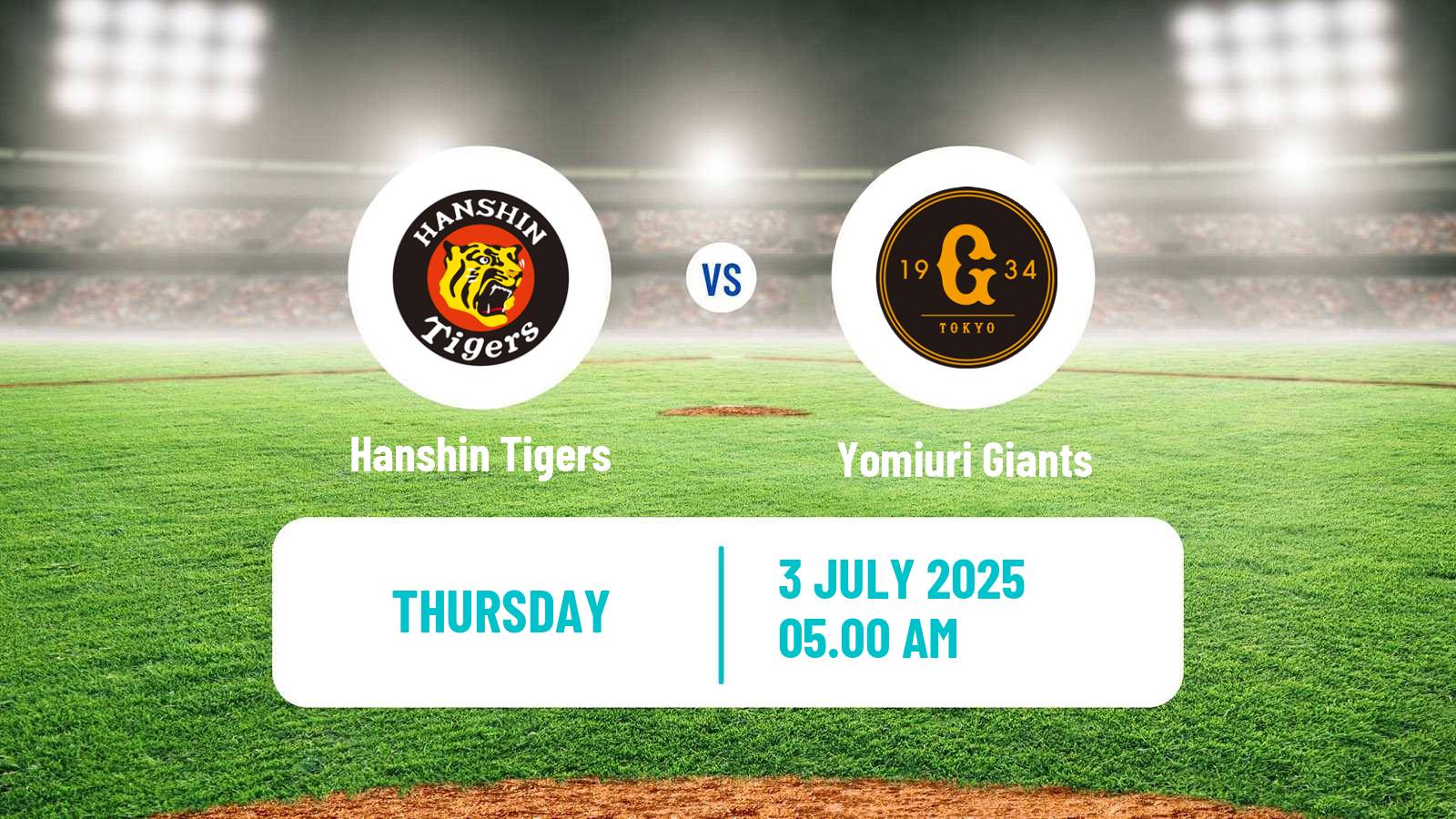 Baseball NPB Hanshin Tigers - Yomiuri Giants