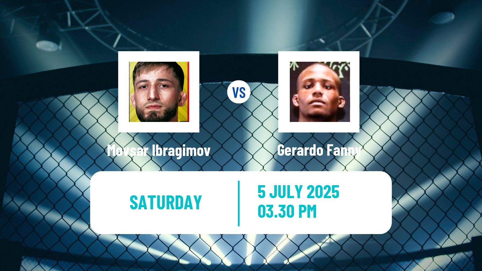 MMA Bantamweight Pfl Europe Men Movsar Ibragimov - Gerardo Fanny