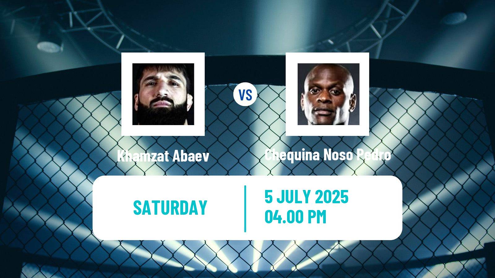 MMA Welterweight Pfl Europe Men Khamzat Abaev - Chequina Noso Pedro