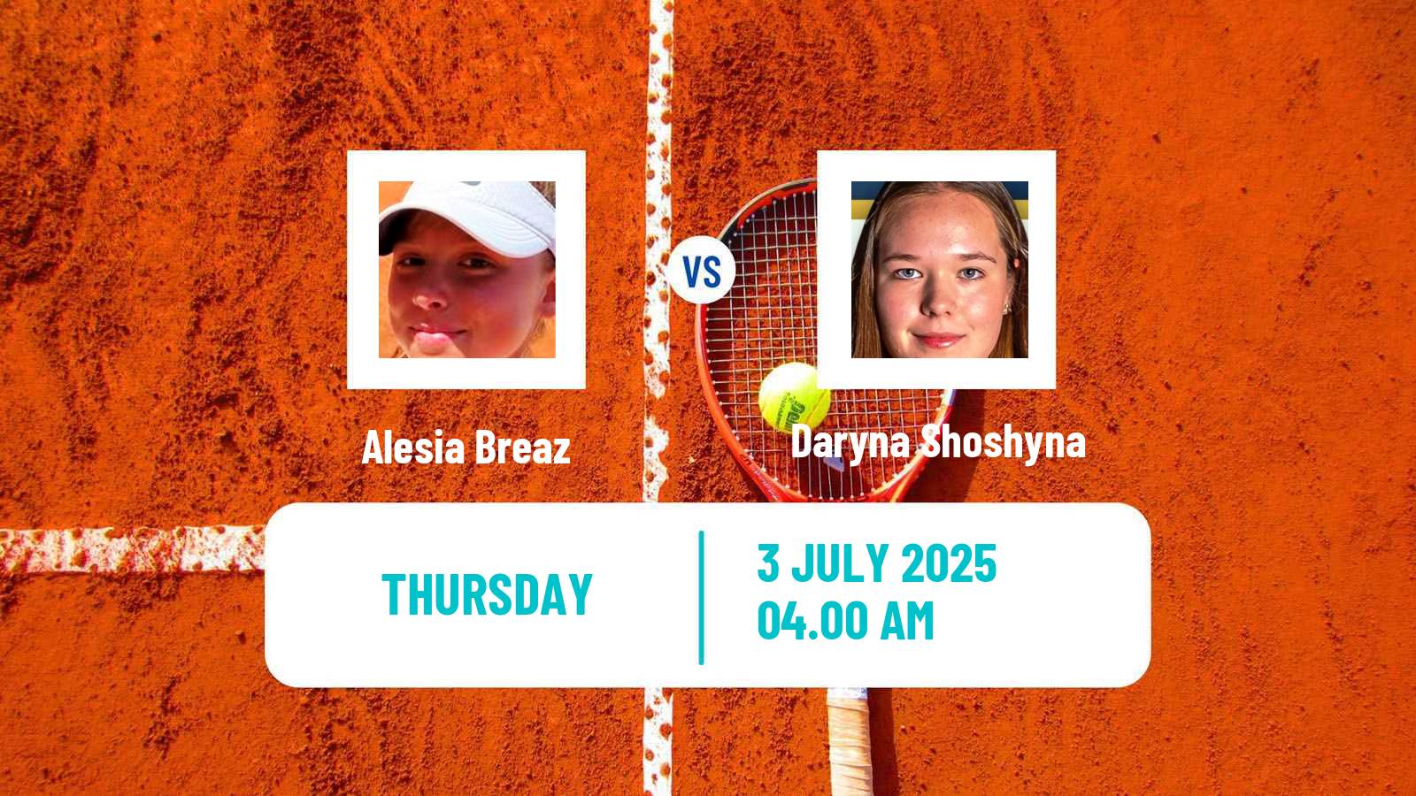 Tennis ITF W15 Mogyorod Women Alesia Breaz - Daryna Shoshyna