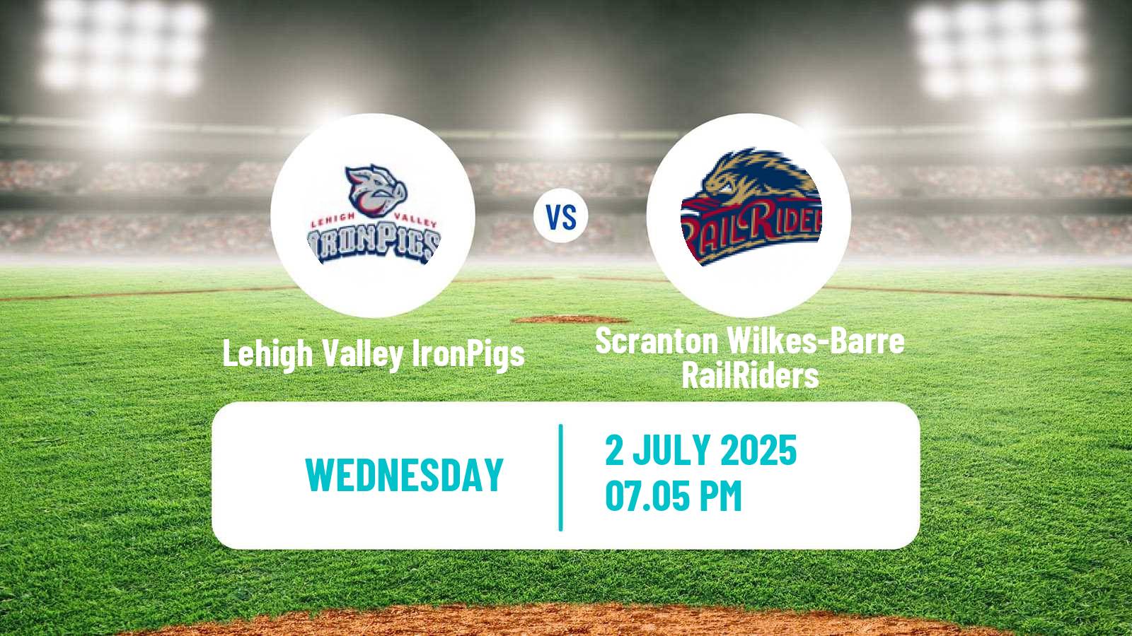 Baseball IL Lehigh Valley IronPigs - Scranton Wilkes-Barre RailRiders