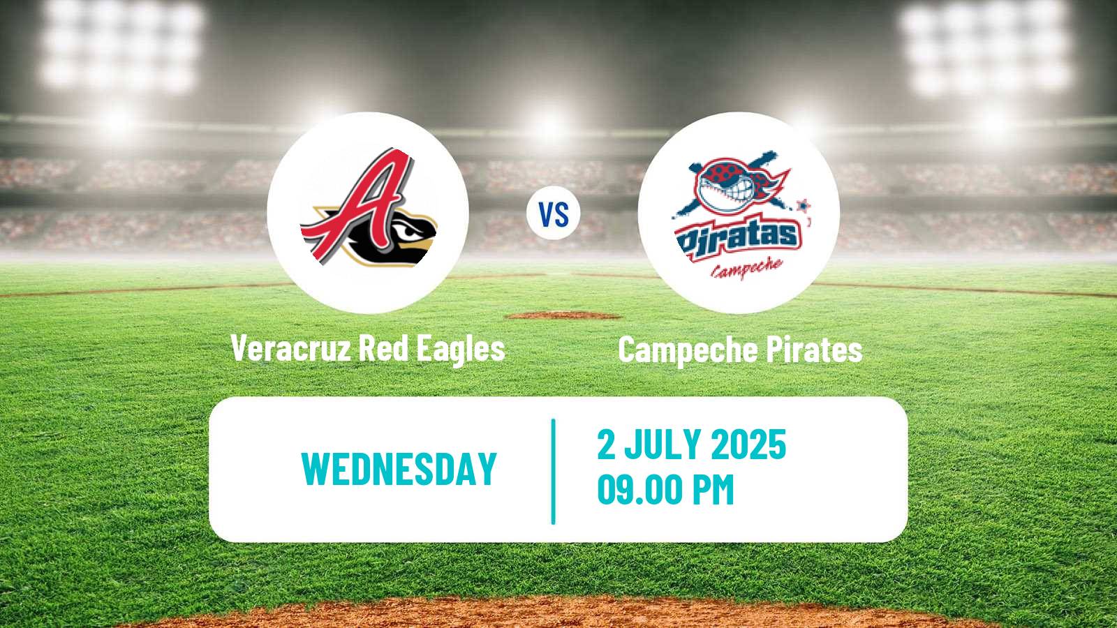 Baseball LMB Veracruz Red Eagles - Campeche Pirates
