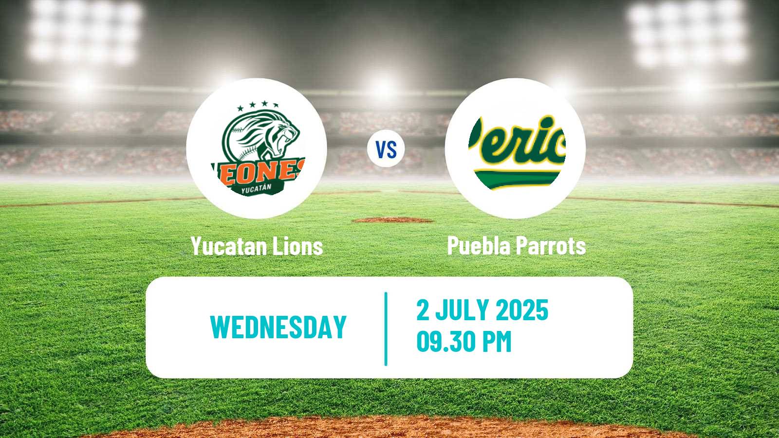 Baseball LMB Yucatan Lions - Puebla Parrots