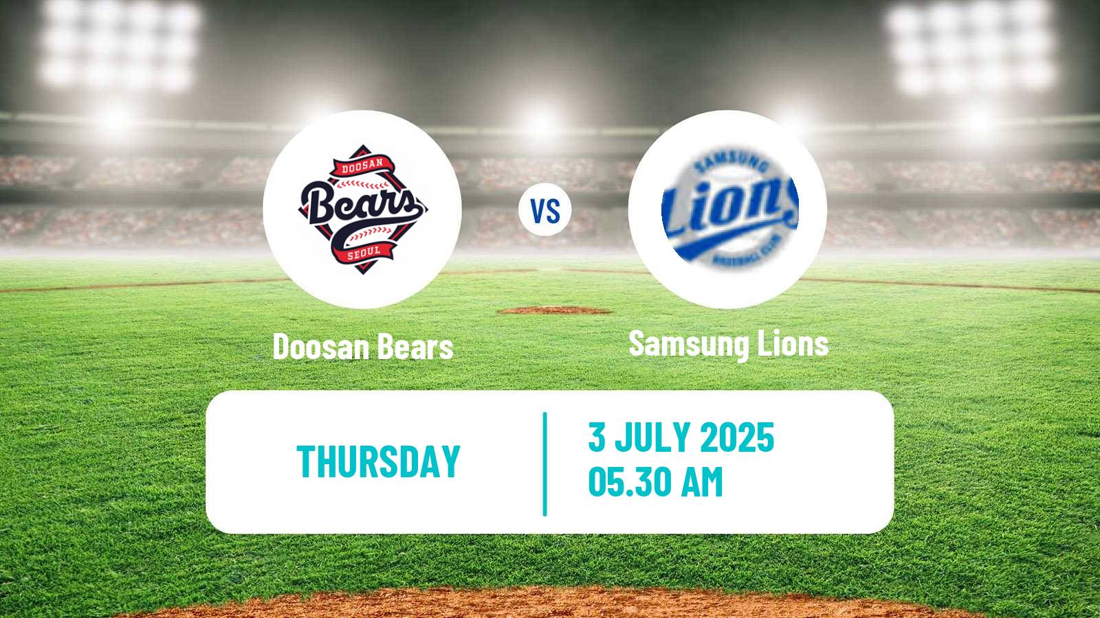 Baseball KBO Doosan Bears - Samsung Lions