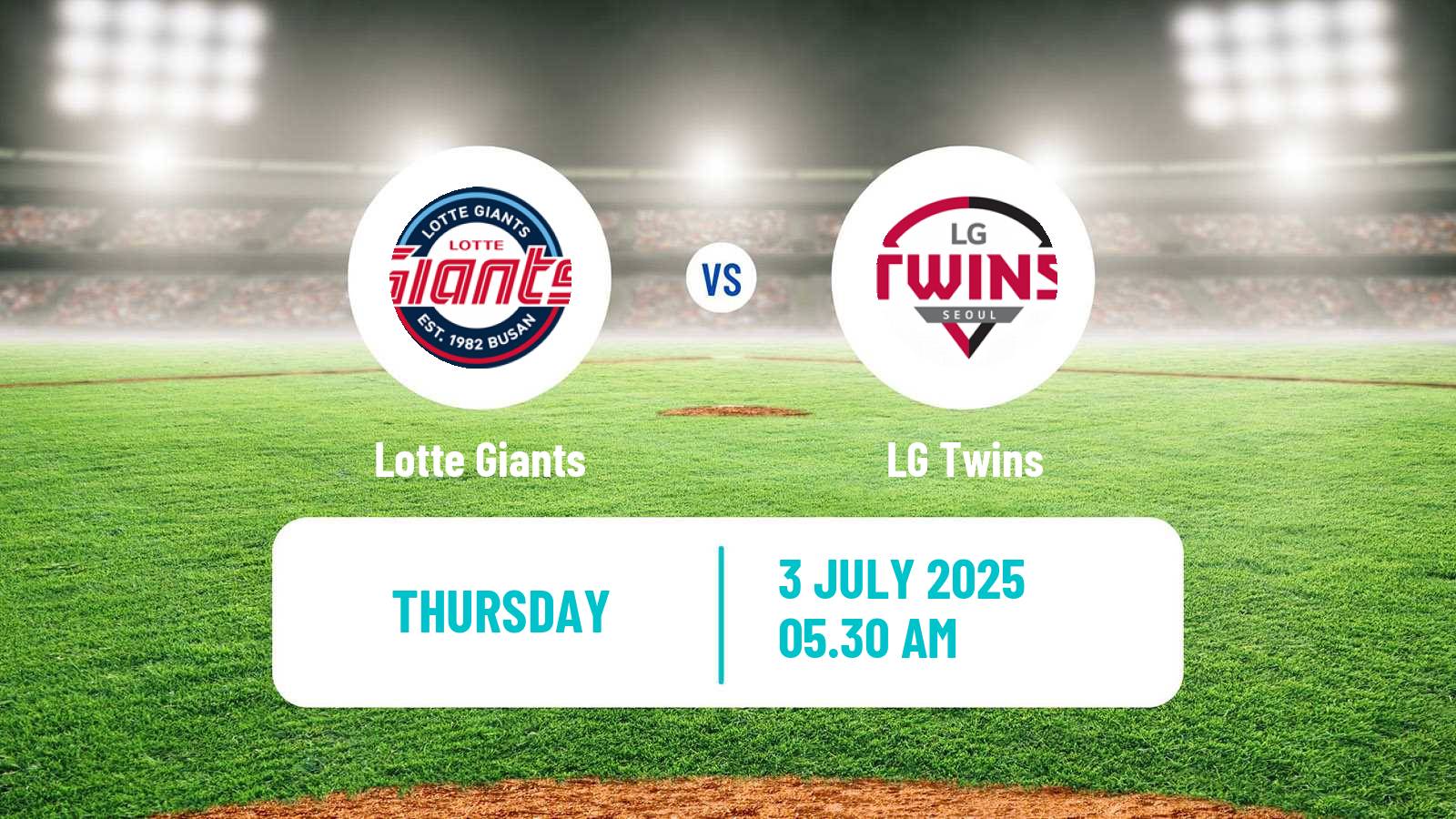 Baseball KBO Lotte Giants - LG Twins