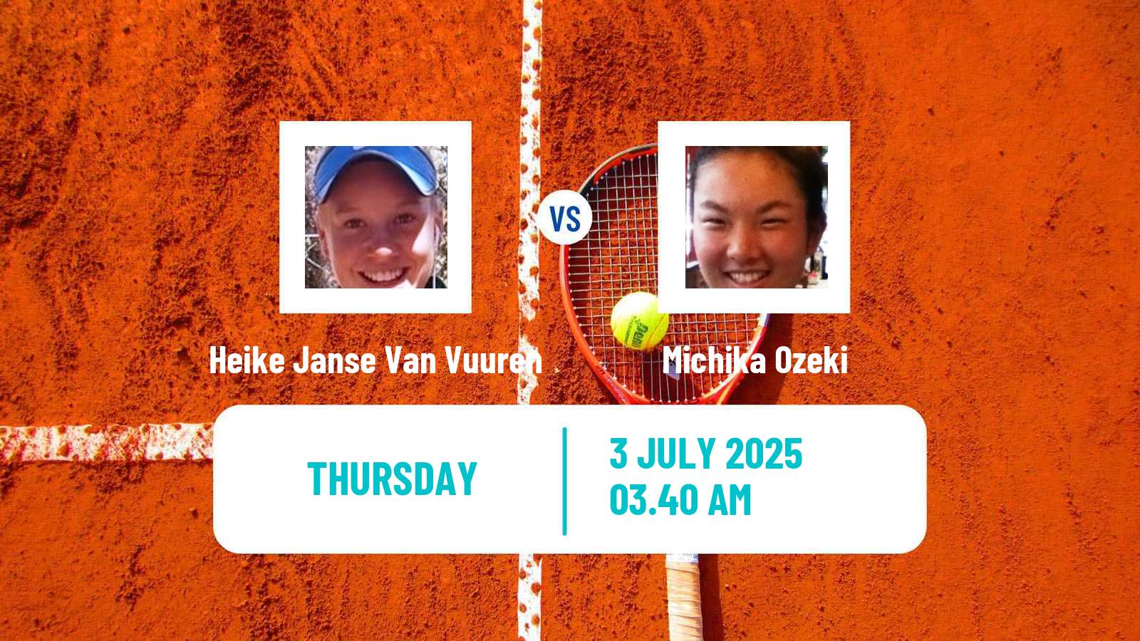 Tennis ITF W15 Hillcrest Women Heike Janse Van Vuuren - Michika Ozeki