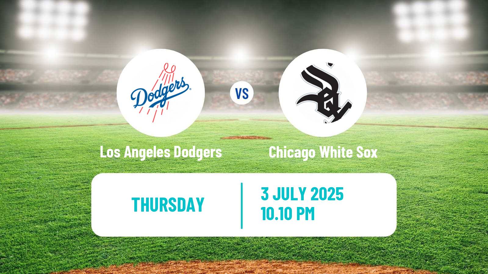Baseball MLB Los Angeles Dodgers - Chicago White Sox