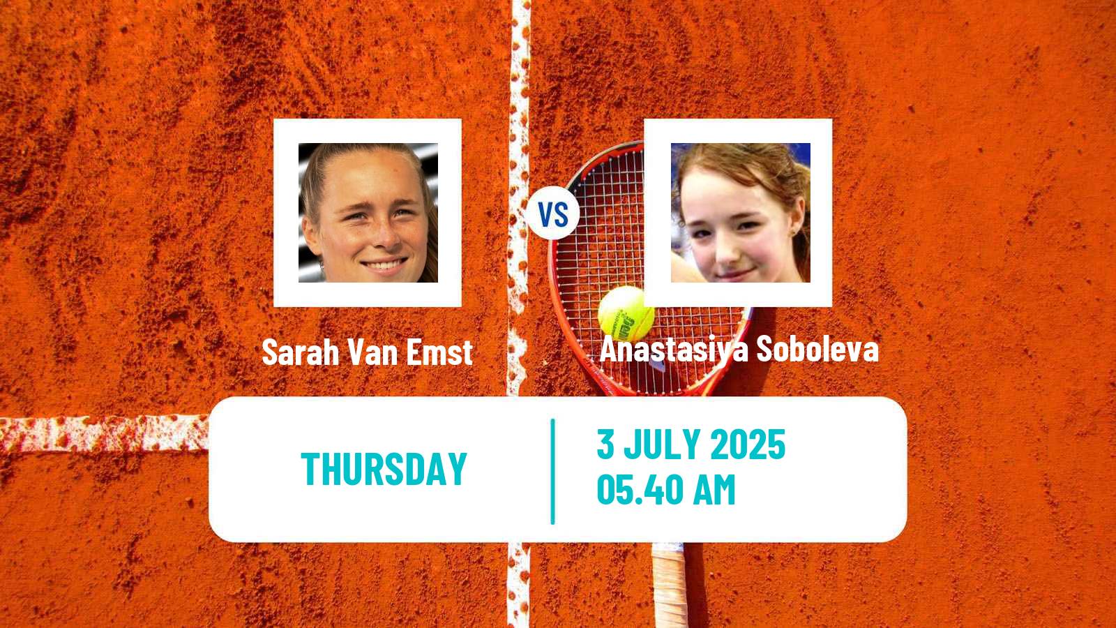 Tennis ITF W35 Amstelveen Women Sarah Van Emst - Anastasiya Soboleva