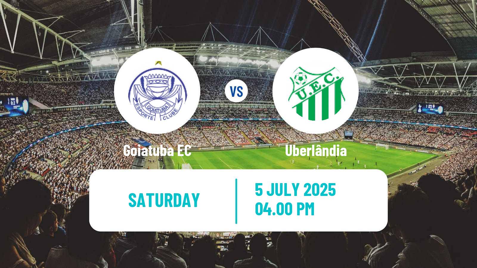 Soccer Brazilian Serie D Goiatuba - Uberlândia