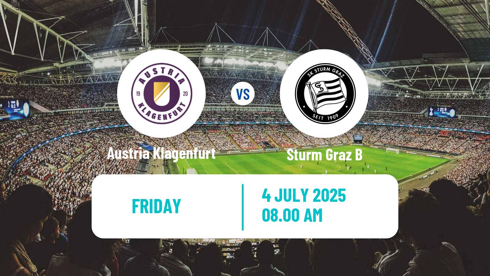 Soccer Club Friendly Austria Klagenfurt - Sturm Graz B