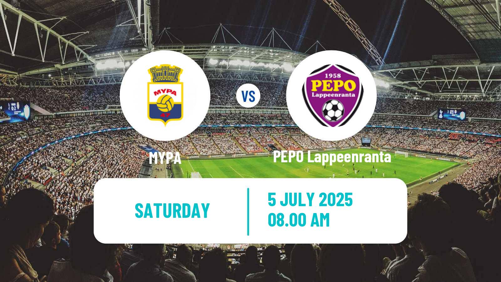 Soccer Finnish Kakkonen Group A MYPA - PEPO Lappeenranta
