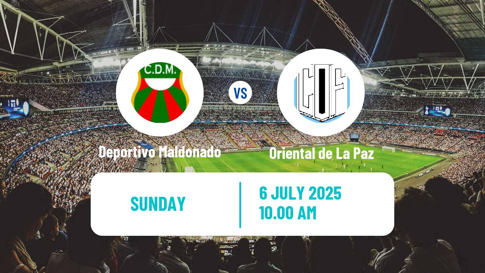 Soccer Uruguayan Segunda Division Deportivo Maldonado - Oriental de La Paz