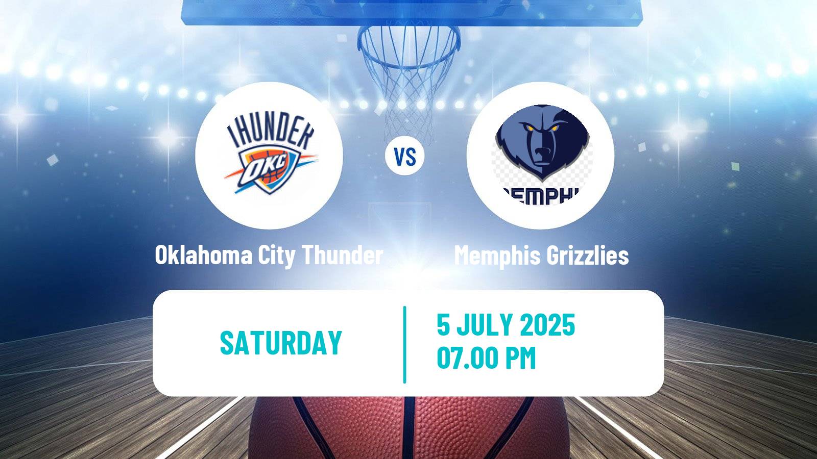 Basketball NBA Salt Lake City Summer League Oklahoma City Thunder - Memphis Grizzlies