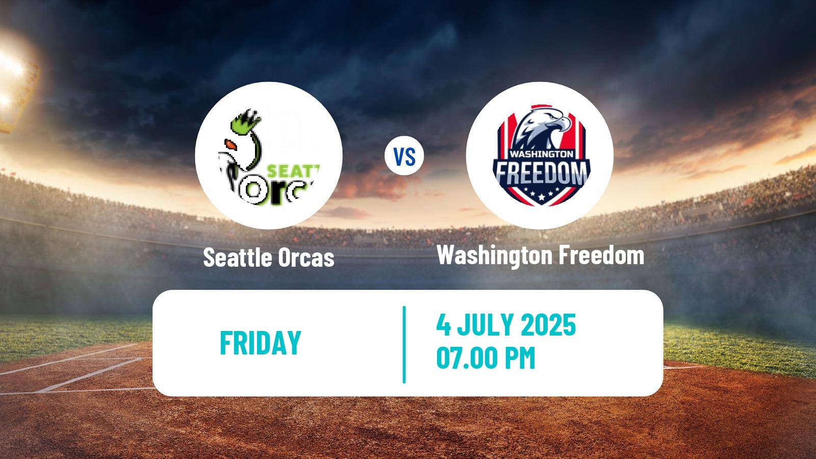 Cricket MLC Cricket Seattle Orcas - Washington Freedom