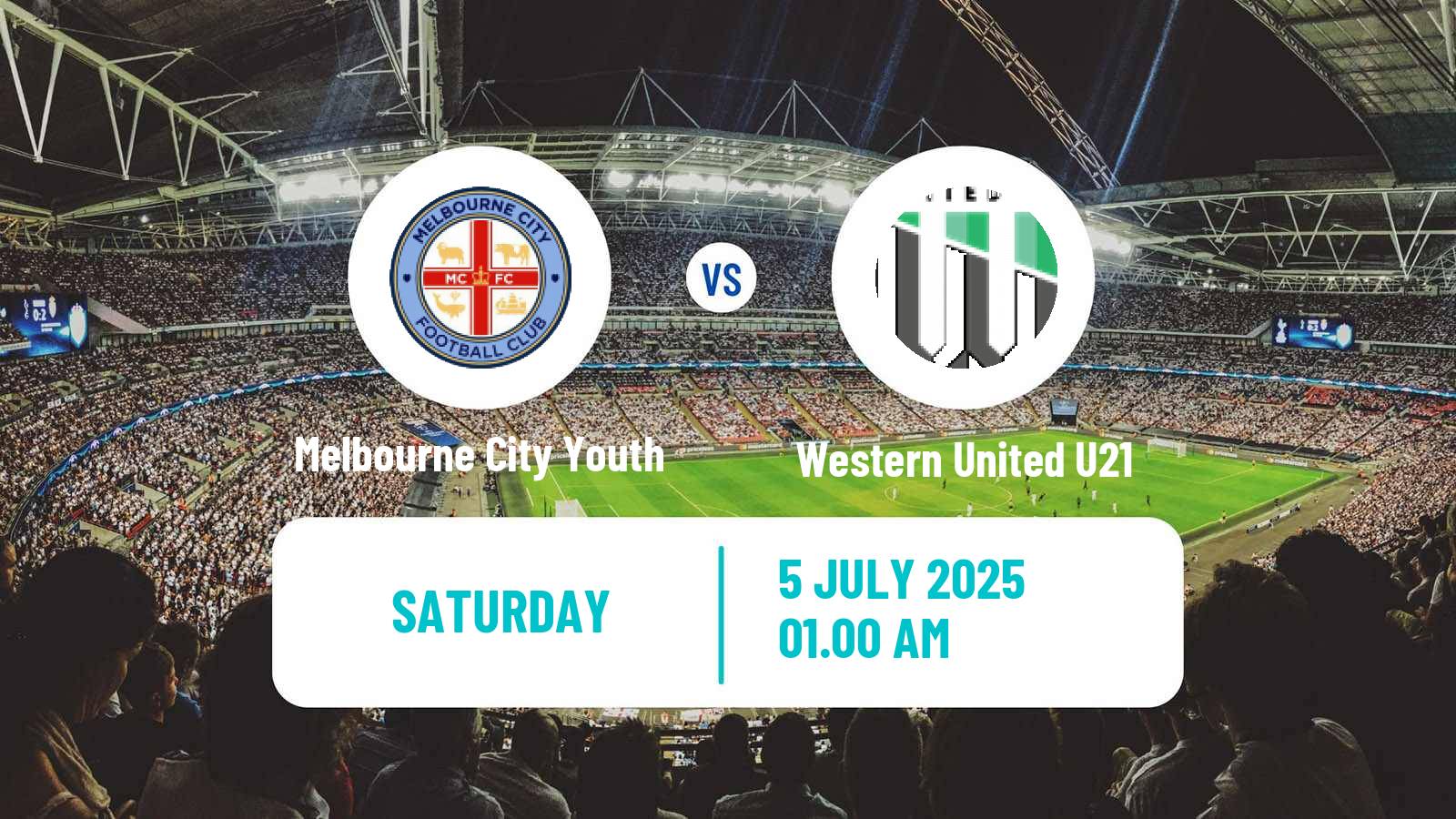 Football Australian Victoria Premier League Melbourne City Youth - Western United U21