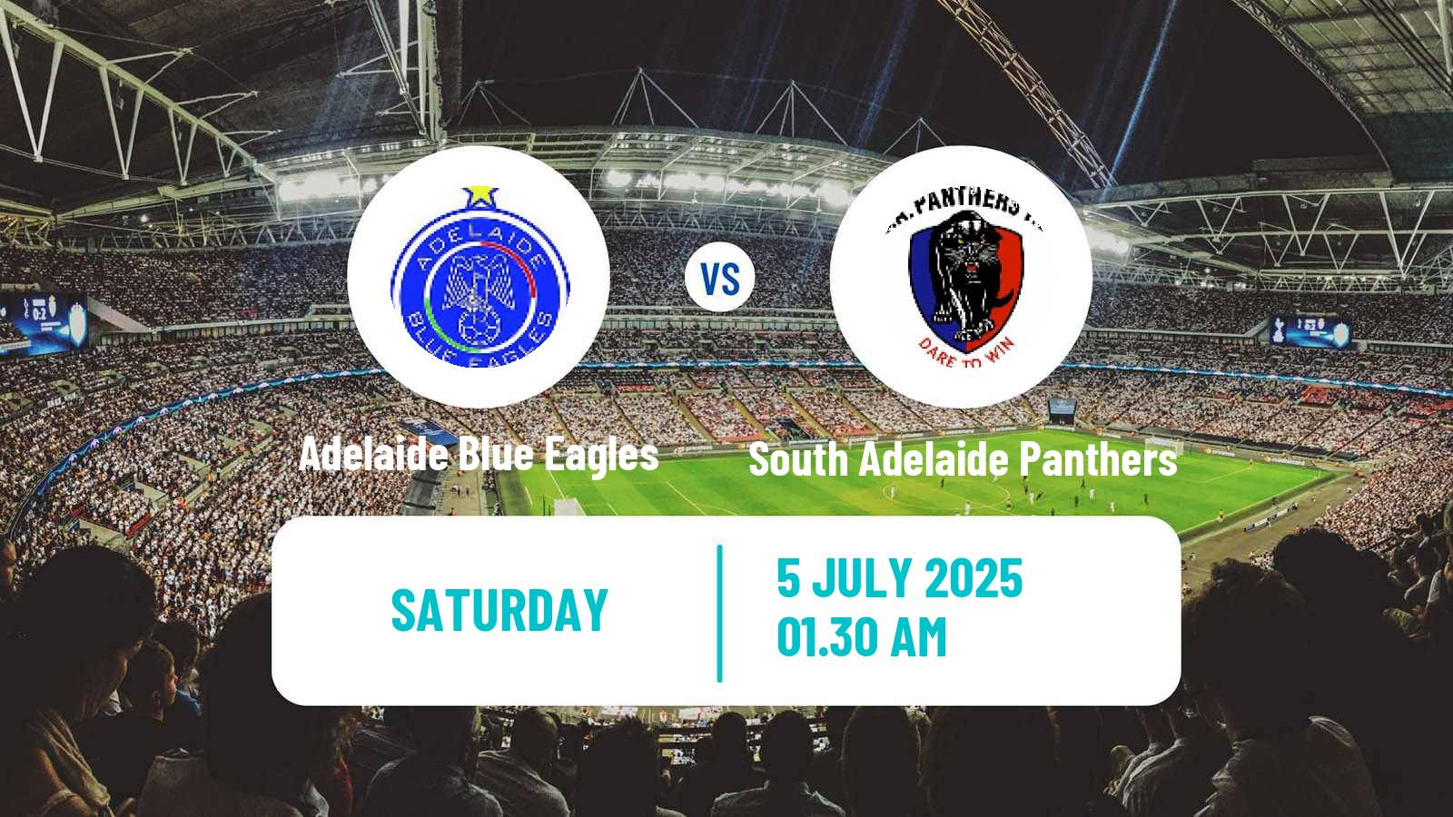 Soccer Australian SA State League Adelaide Blue Eagles - South Adelaide Panthers