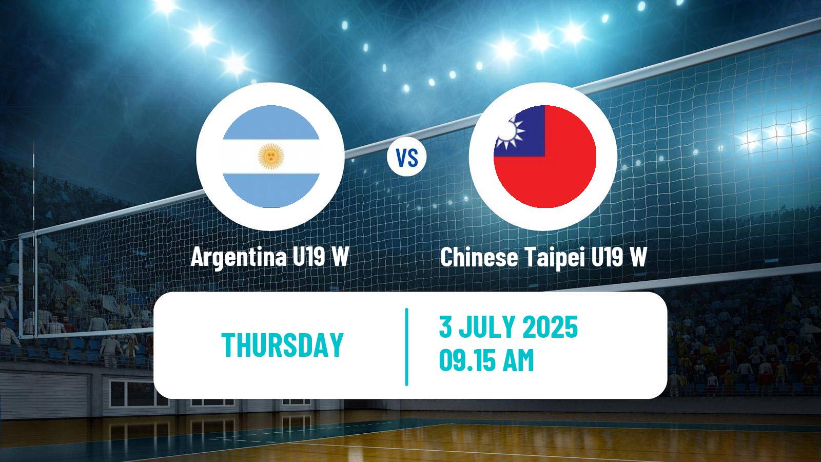 Volleyball World Championship U19 Volleyball Women Argentina U19 W - Chinese Taipei U19 W