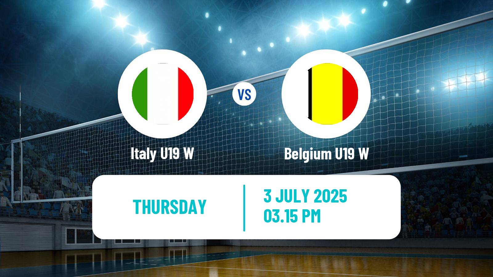 Volleyball World Championship U19 Volleyball Women Italy U19 W - Belgium U19 W
