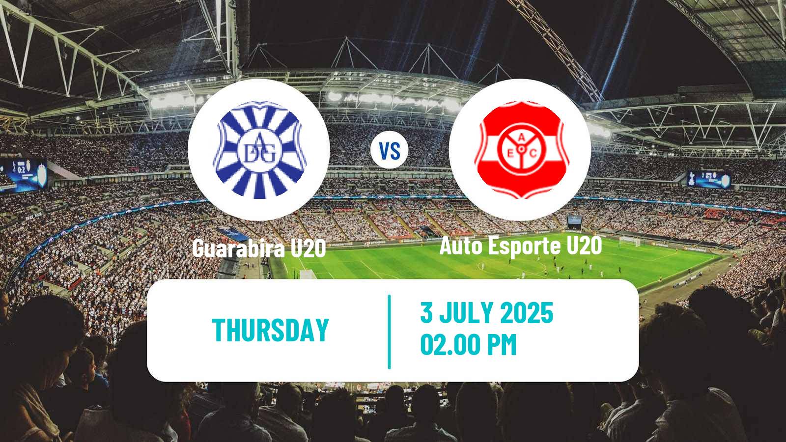 Soccer Brazilian Paraibano U20 Guarabira U20 - Auto Esporte U20