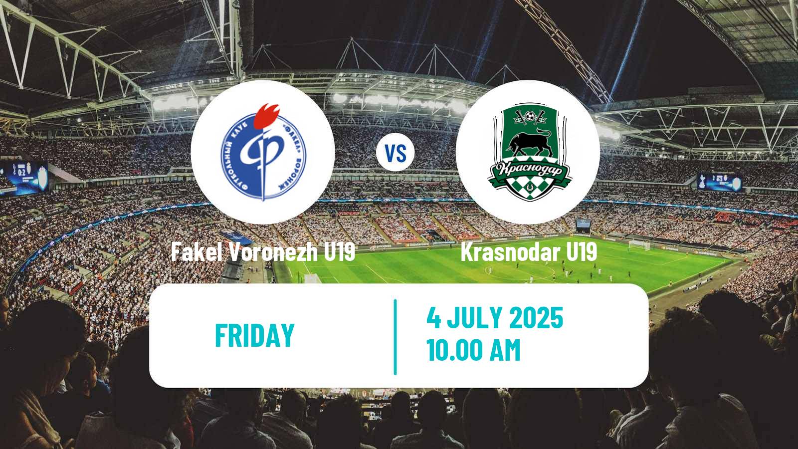 Football Russian Youth League Fakel Voronezh U19 - Krasnodar U19