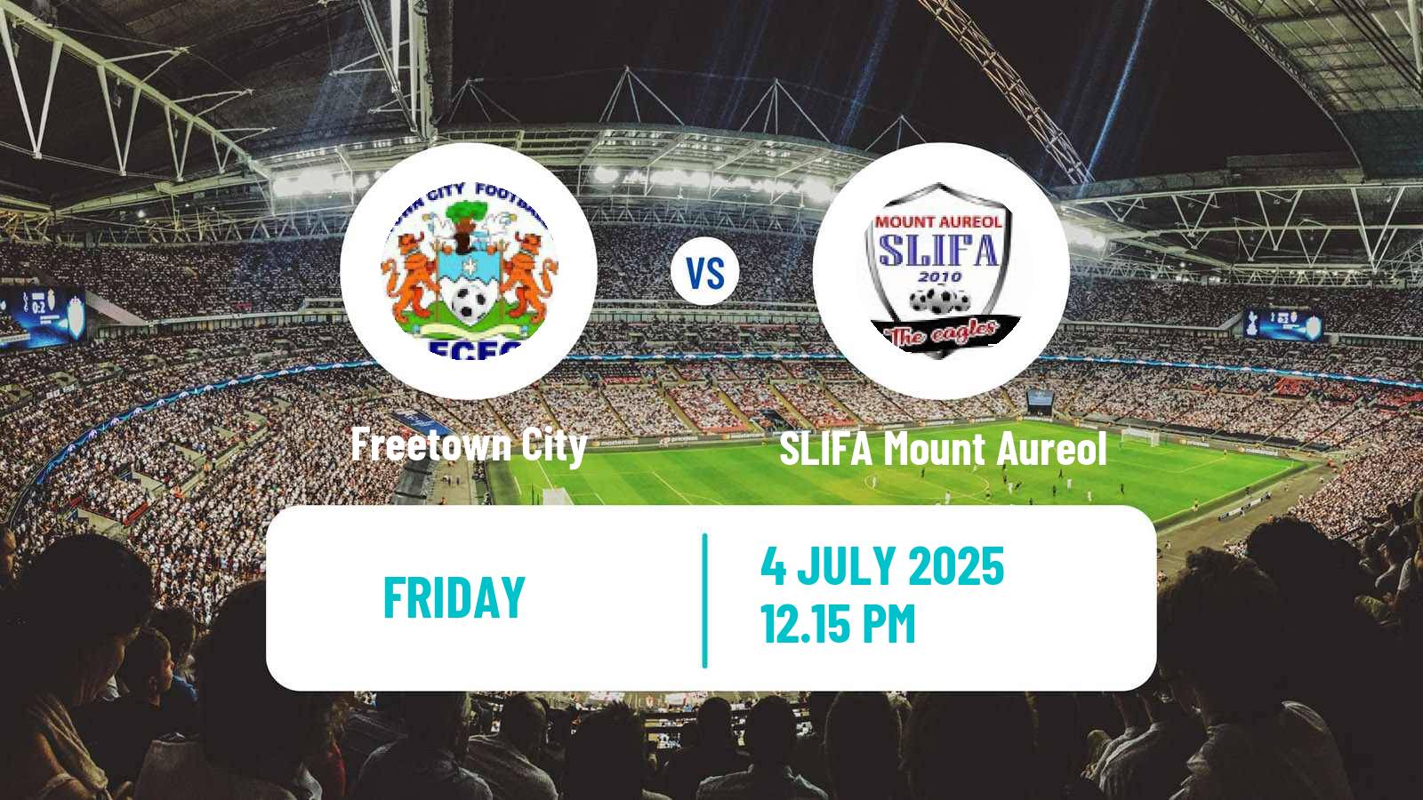 Soccer Sierra Leone Premier League Freetown City - SLIFA Mount Aureol