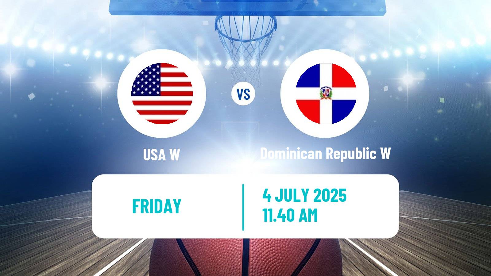 Basketball AmeriCup Basketball Women USA W - Dominican Republic W