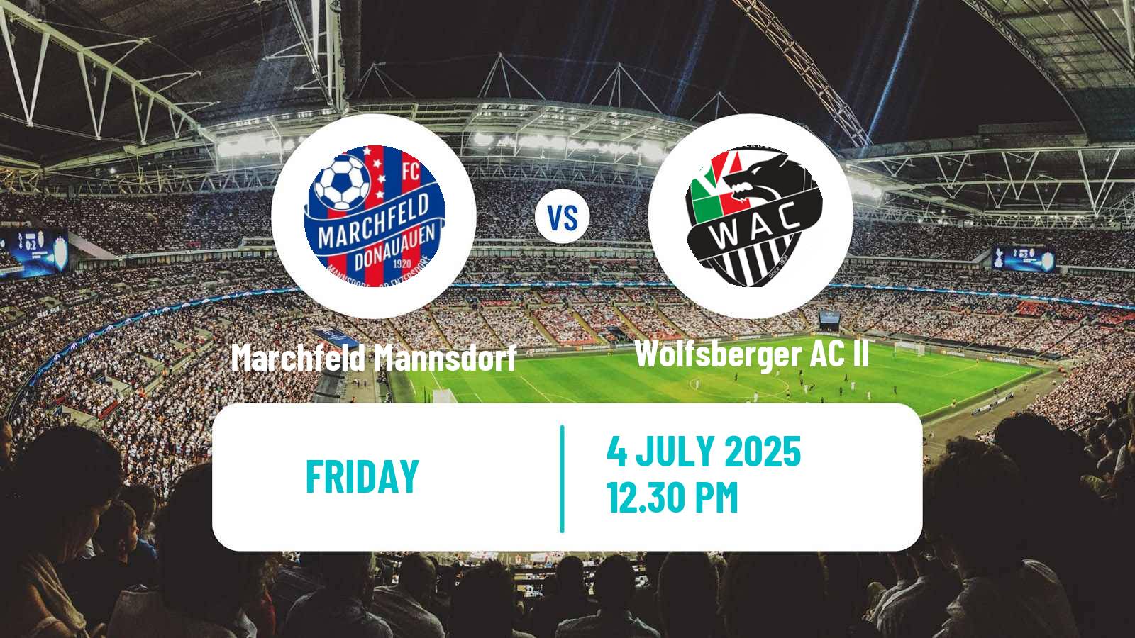 Soccer Club Friendly Marchfeld Mannsdorf - Wolfsberger AC II