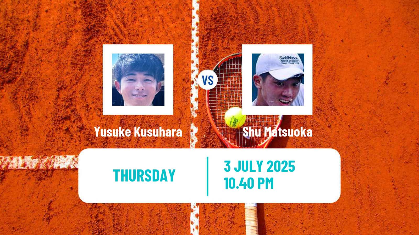 Tennis ITF M15 Tokyo Men Yusuke Kusuhara - Shu Matsuoka