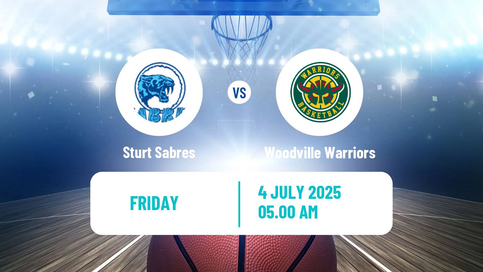 Basketball Australian NBL1 Central Women Sturt Sabres - Woodville Warriors