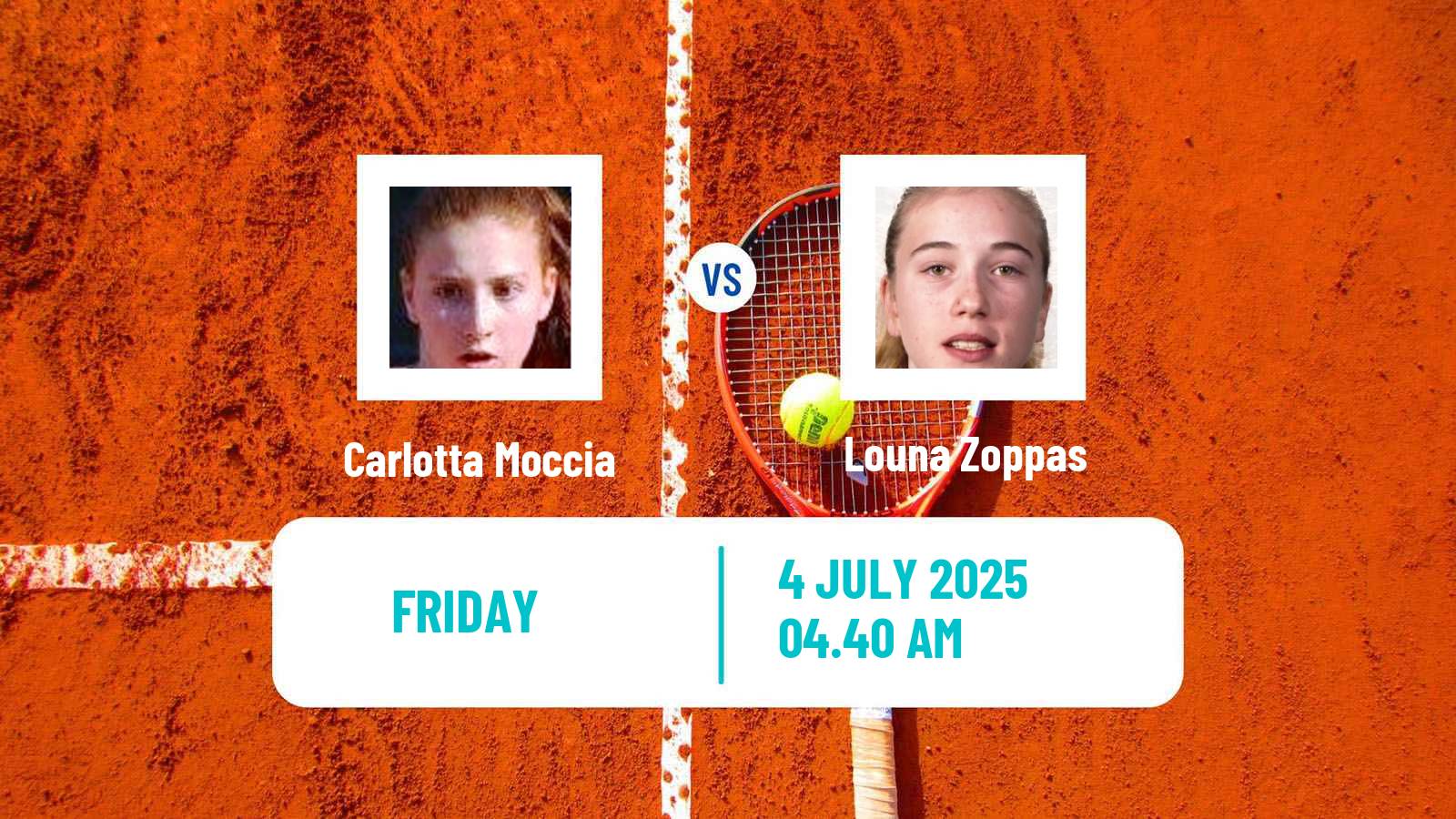 Tennis ITF W15 Bissy Chambery Women Carlotta Moccia - Louna Zoppas