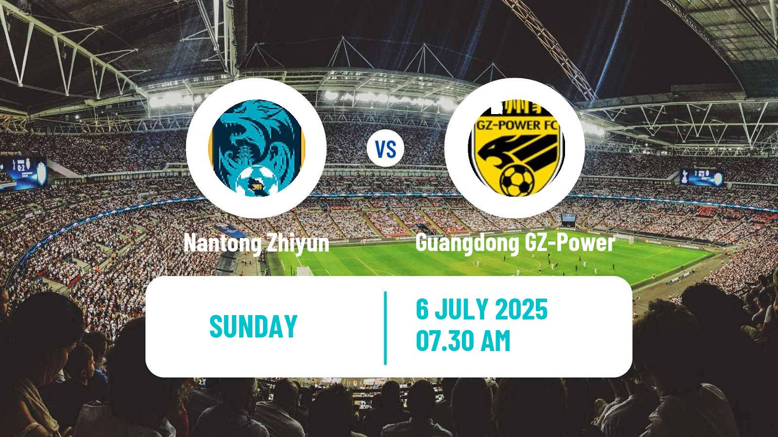 Football Chinese Jia League Nantong Zhiyun - Guangdong GZ-Power
