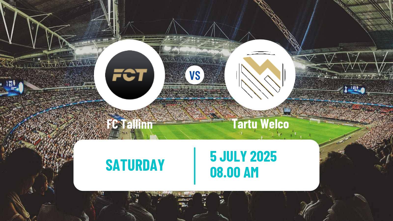 Soccer Estonian Esiliiga FC Tallinn - Tartu Welco