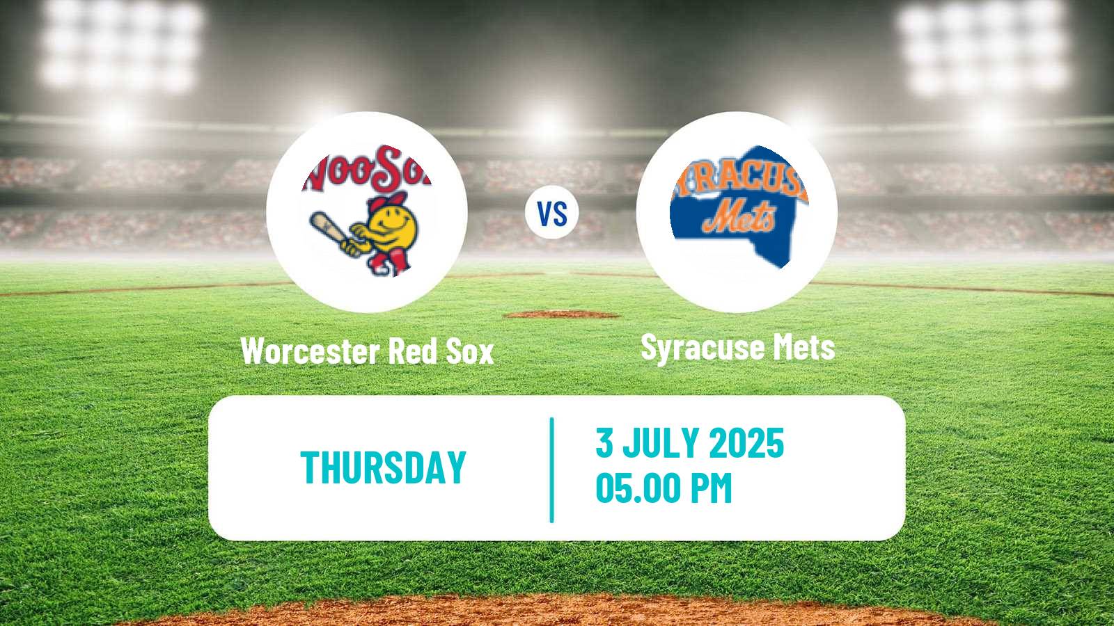 Baseball IL Worcester Red Sox - Syracuse Mets